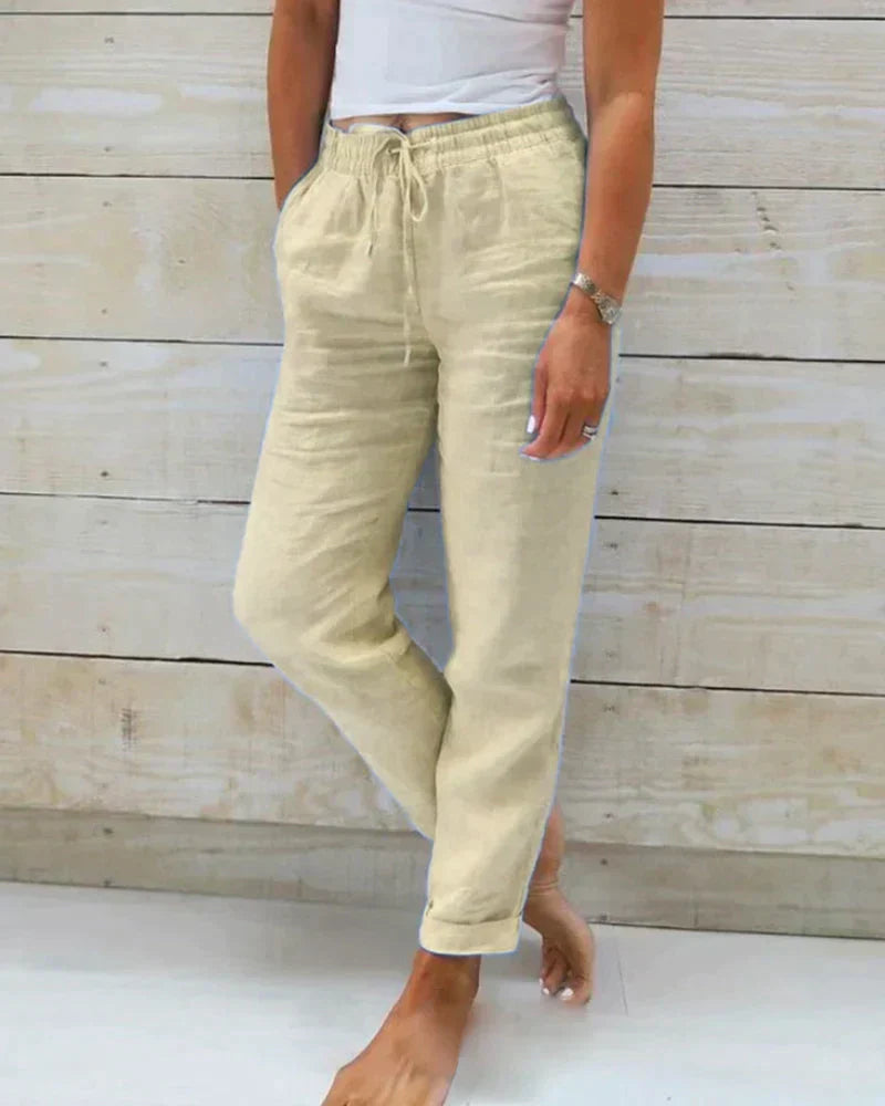 Stacy – Leichte Sommer-Leinenhose