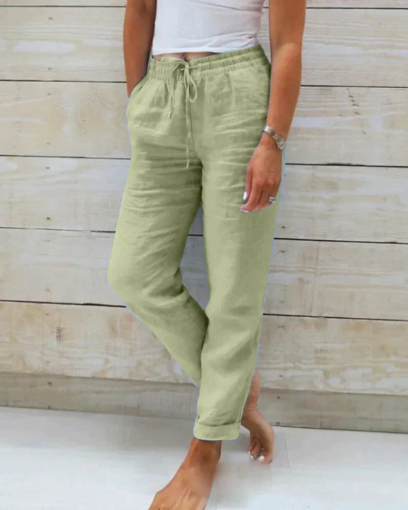 Stacy – Leichte Sommer-Leinenhose