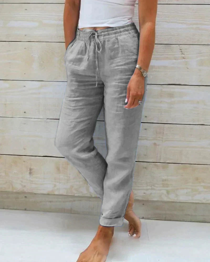 Stacy – Leichte Sommer-Leinenhose