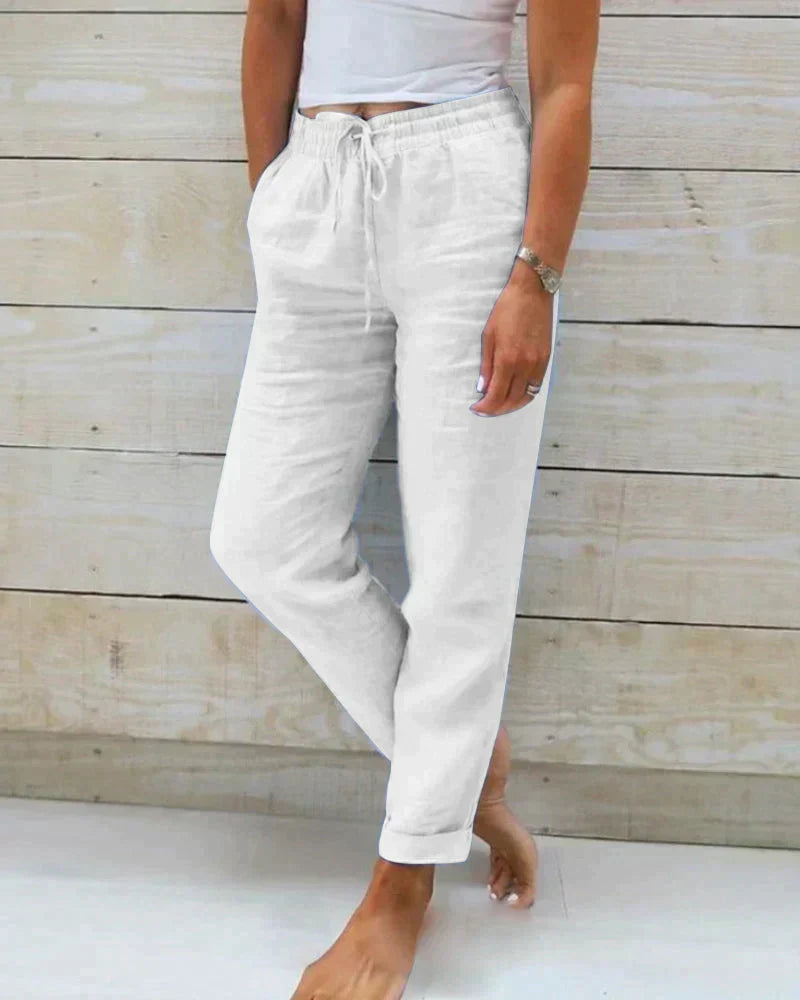 Stacy – Leichte Sommer-Leinenhose