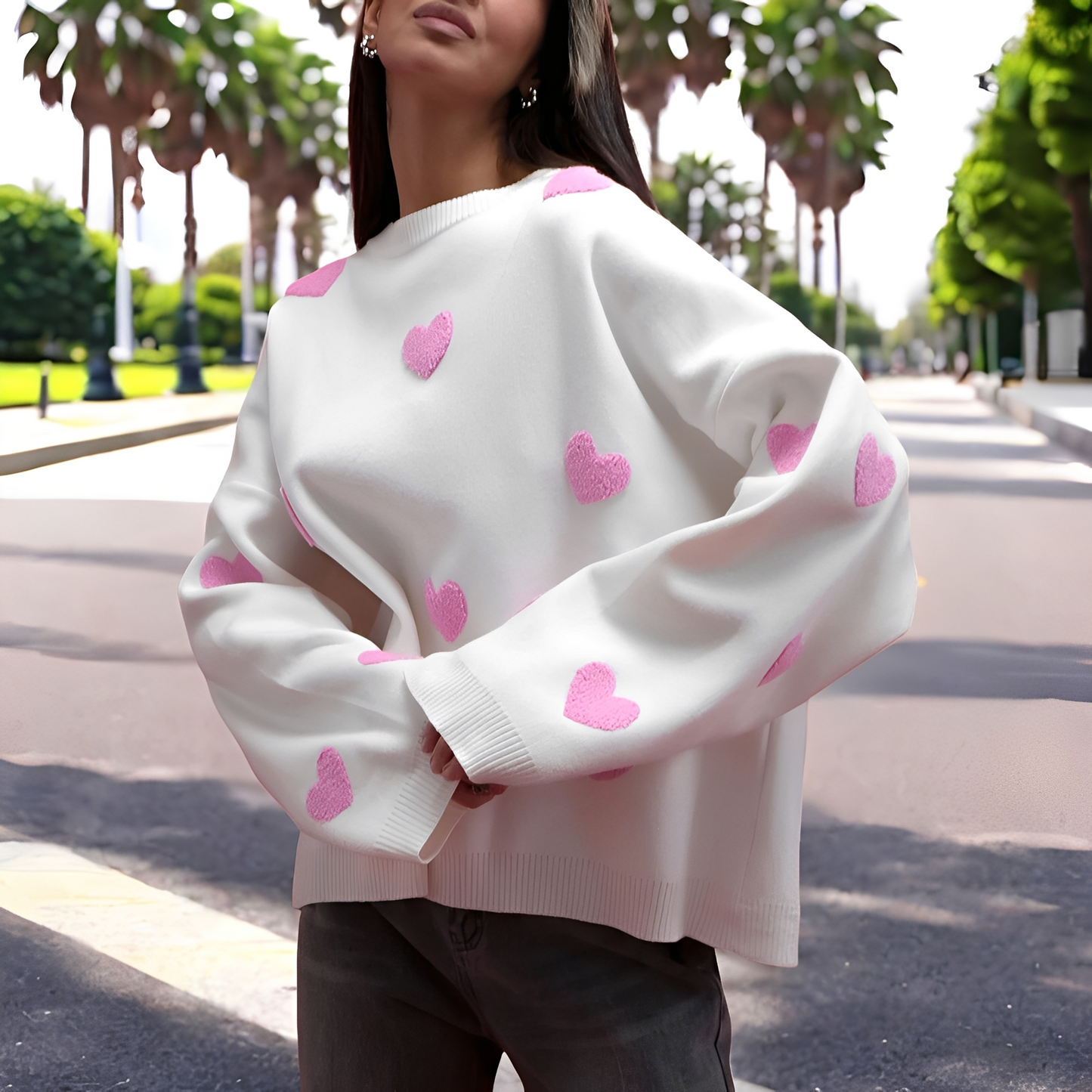 Marsha - Bequemer Frauenpullover mit Muster