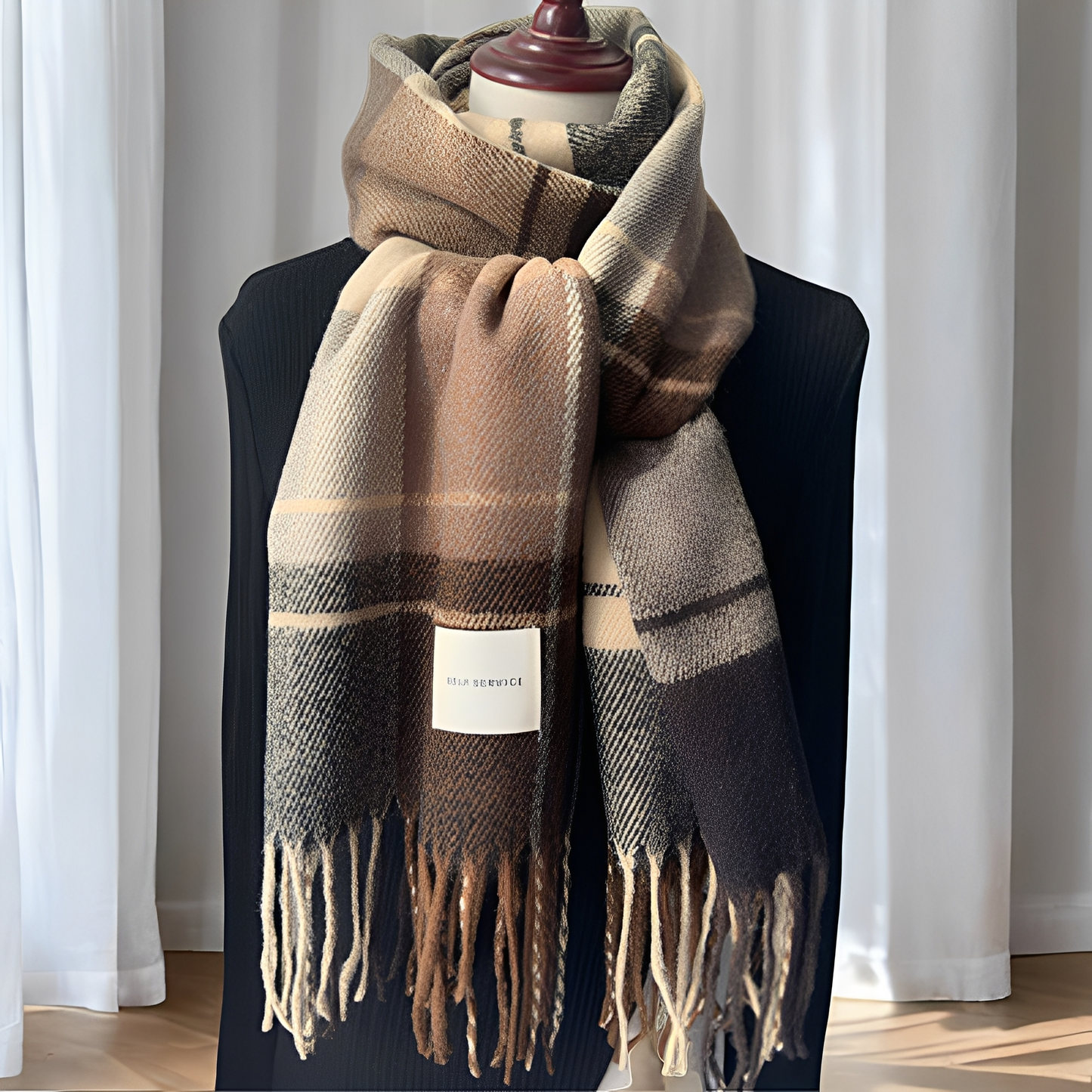 Charmaine - Schicker, warmer langer Damenmantel