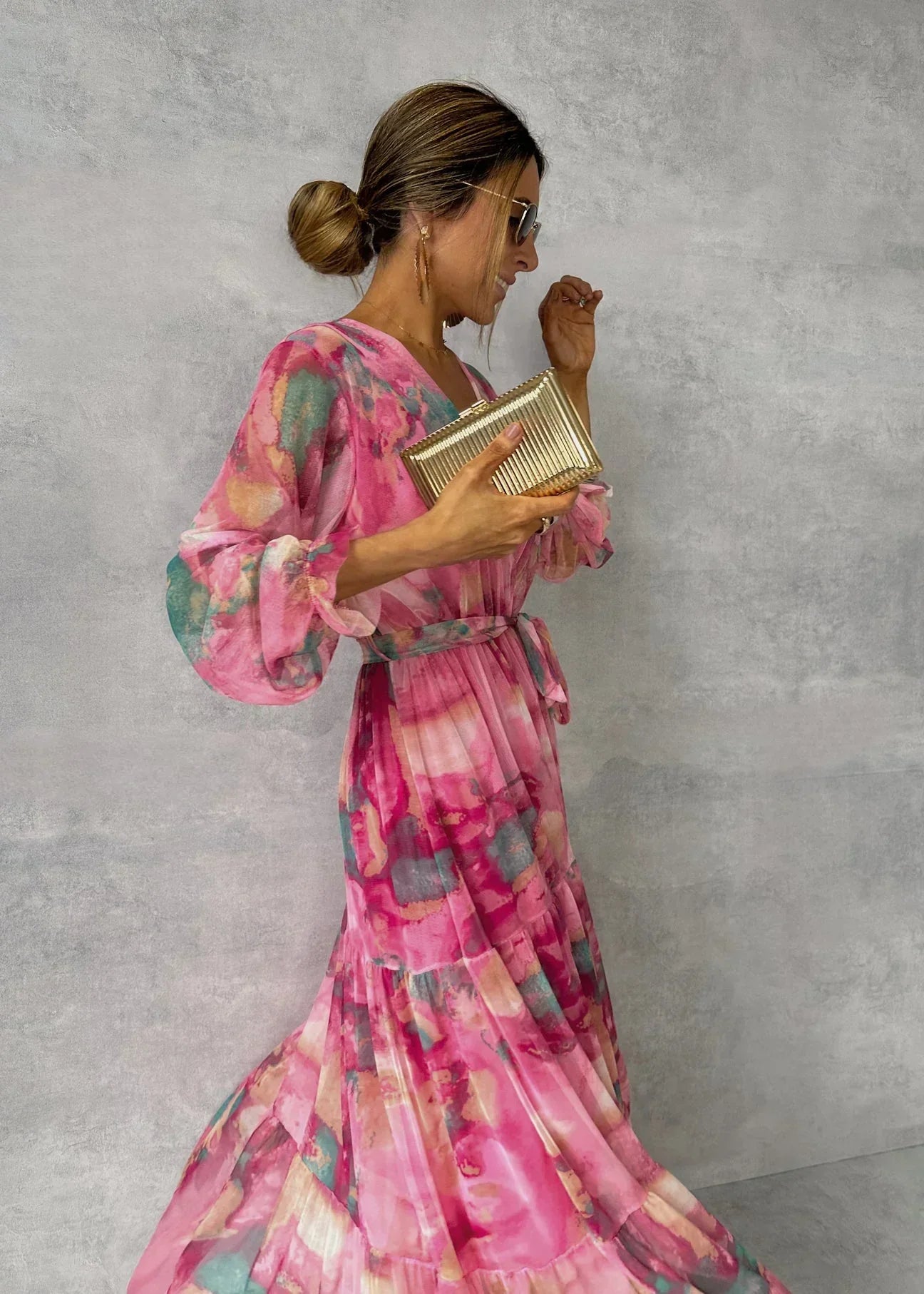 Nina – Leichtes Sommerkleid mit langen Ärmeln