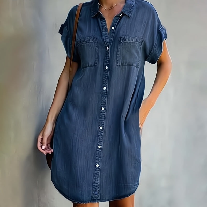 Daphné – Elegantes Denimkleid