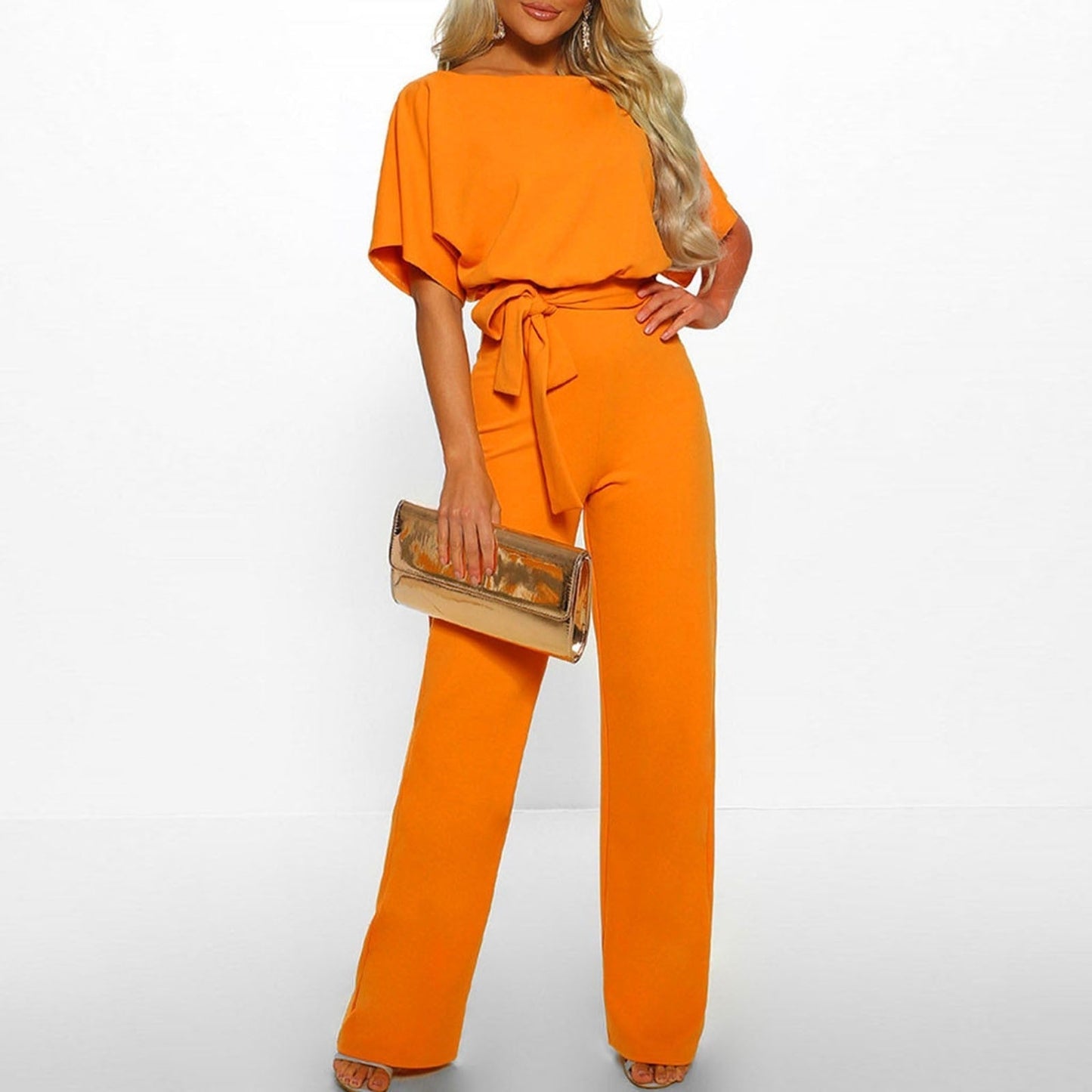 Emilia – Eleganter Damen-Jumpsuit mit Taillengürtel