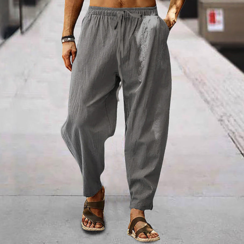 Titus - Herren-Badeshorts aus Baumwolle und Leinen