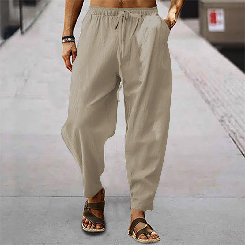 Titus - Herren-Badeshorts aus Baumwolle und Leinen