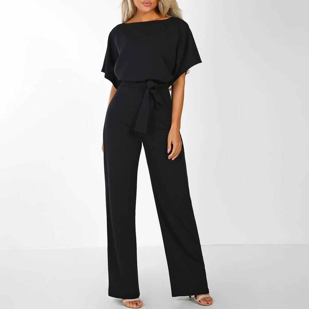 Emilia – Eleganter Damen-Jumpsuit mit Taillengürtel