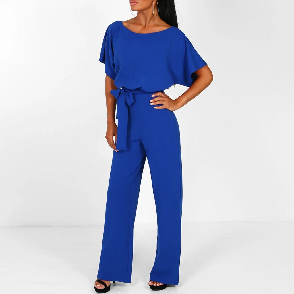 Emilia – Eleganter Damen-Jumpsuit mit Taillengürtel