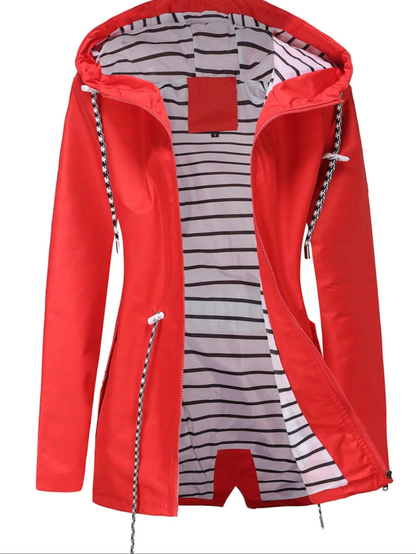 Nathalie – Lange Regenjacke