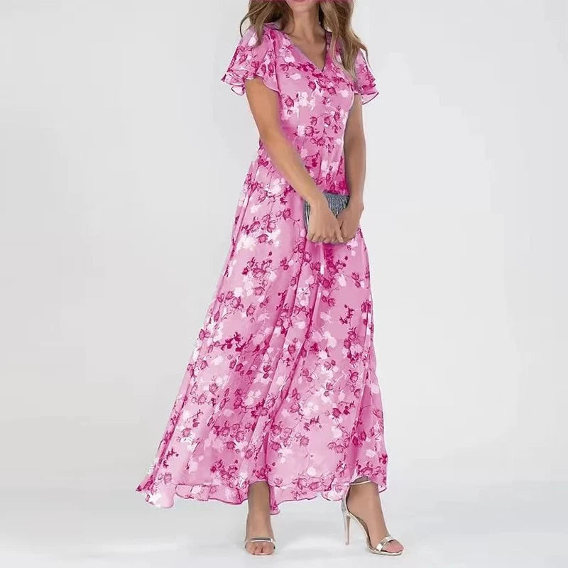 Lea – Elegantes Kleid in Midi-Länge für jeden Anlass