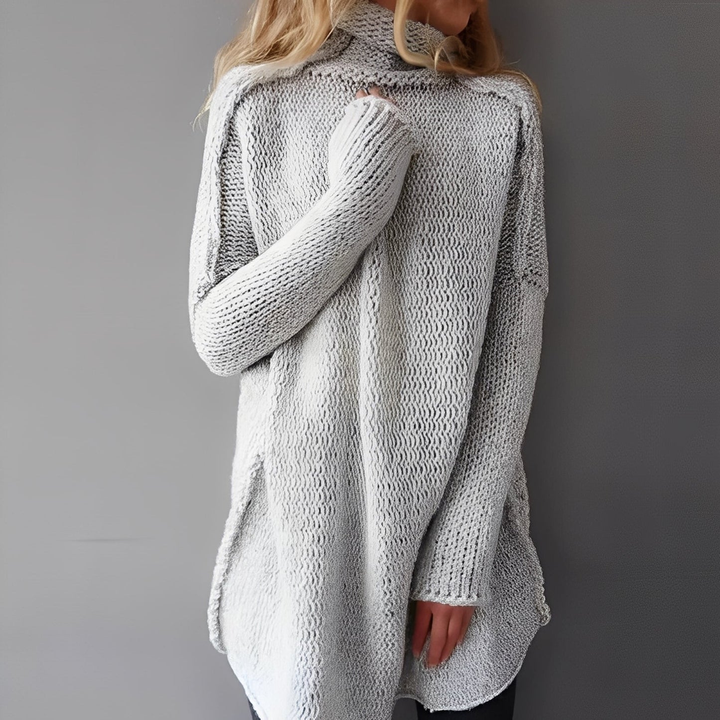 Coreen - Bequemer Damenpullover mit lockerer Passform und Rollkragen