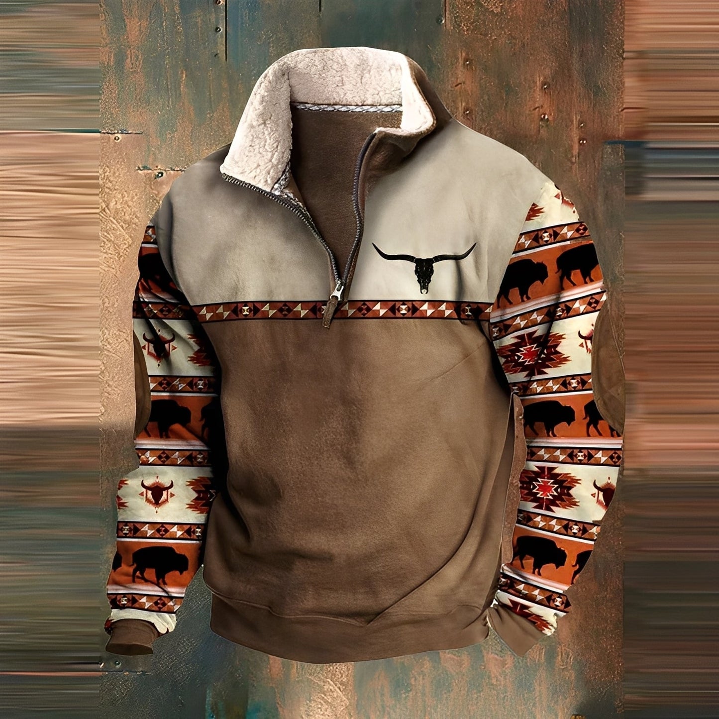 Kenton - Moderner Herrenpullover mit Zipper