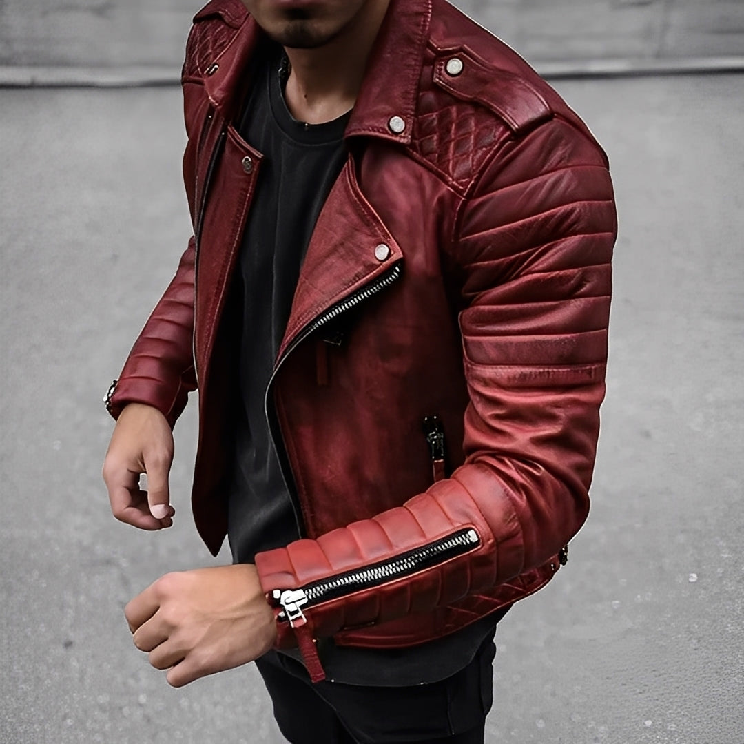 Easton - Retro-Herrenlederjacke