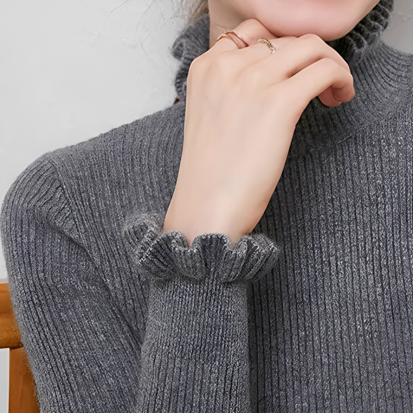 Keitha - Damen-Rollkragenpullover aus Kaschmir