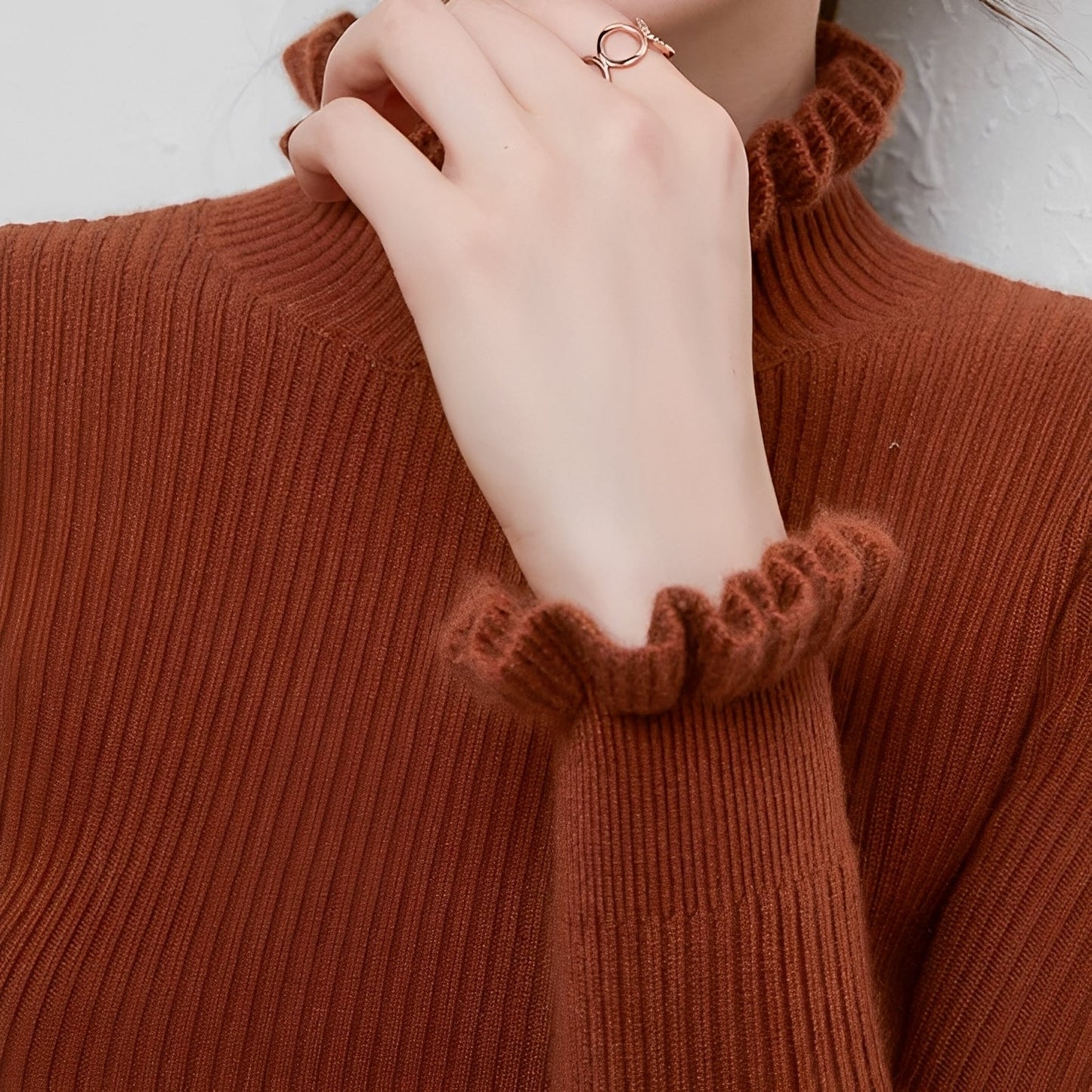 Keitha - Damen-Rollkragenpullover aus Kaschmir