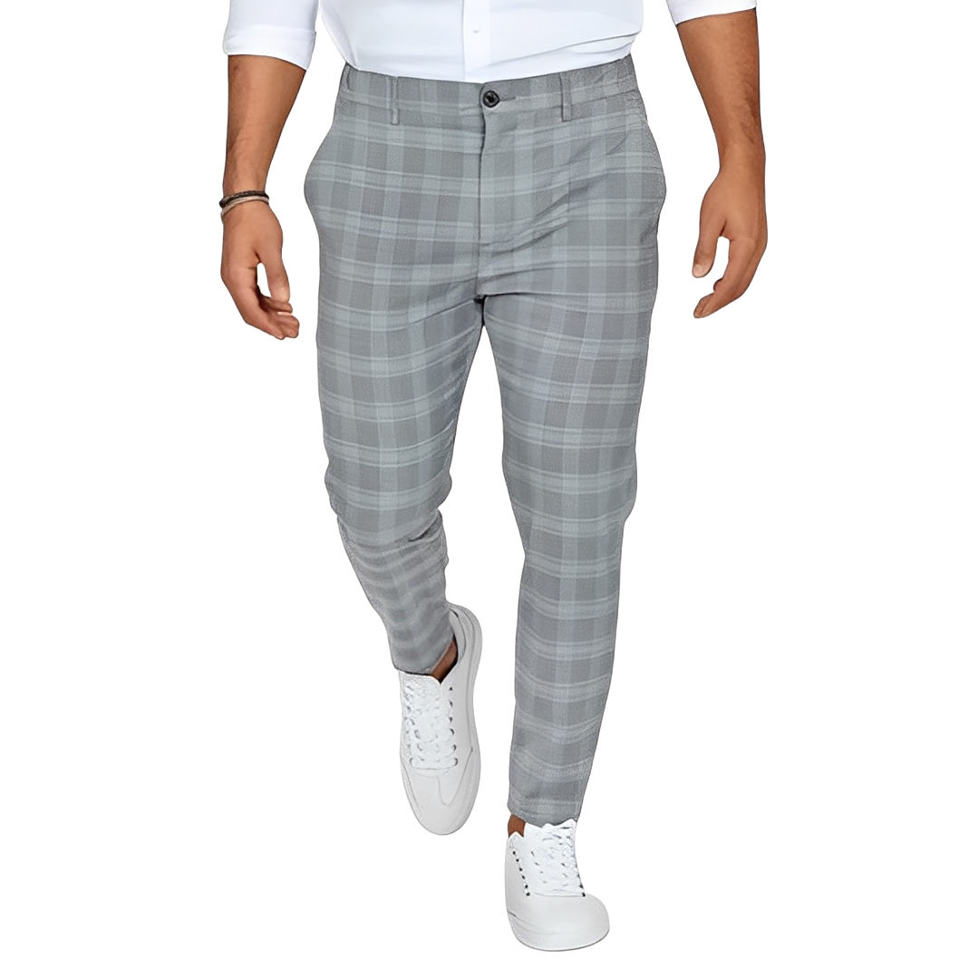 Deacon - Relaxed Slim-Fit Herrenhose mit Karos