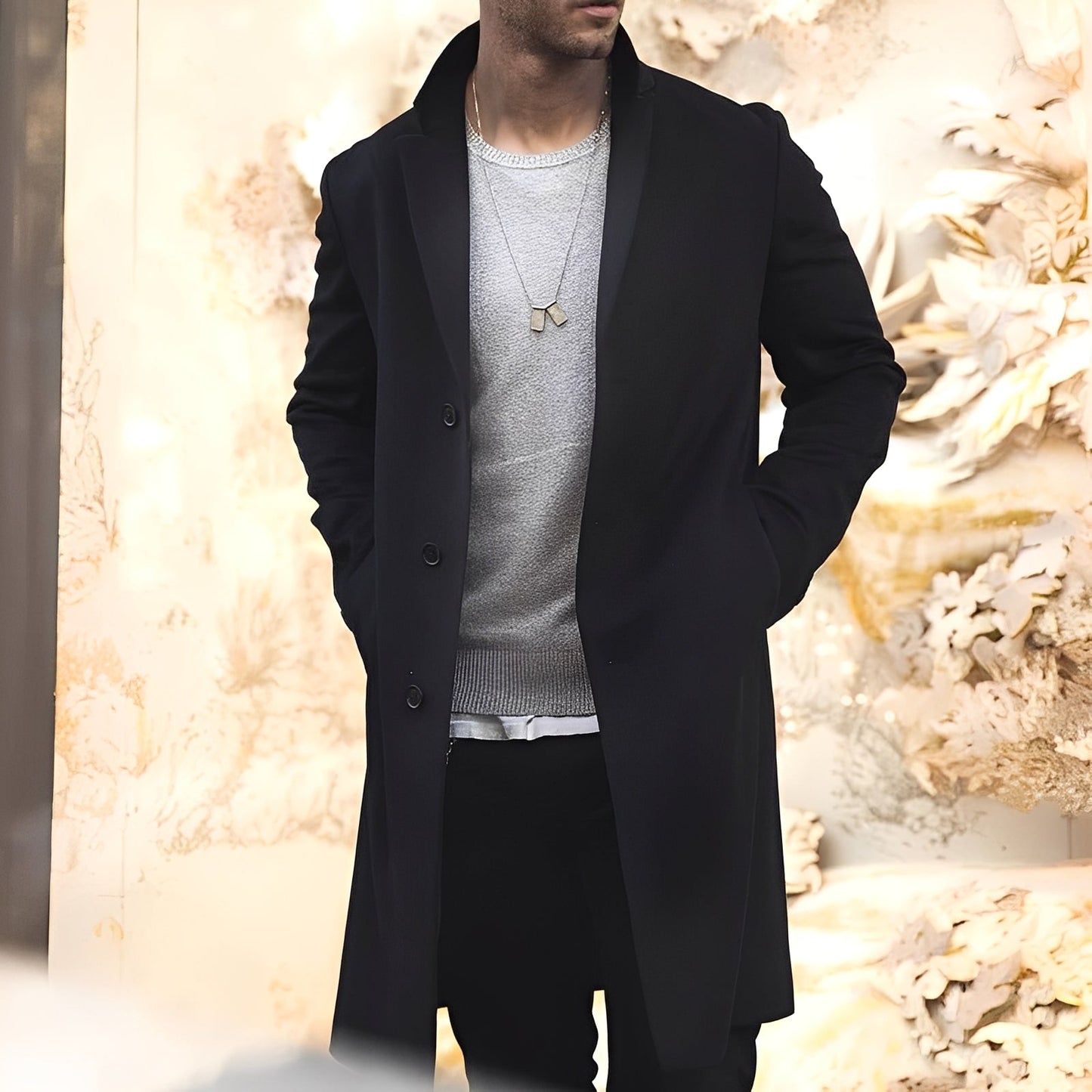Landen - Schicker Herren-Trenchcoat mit Kragen