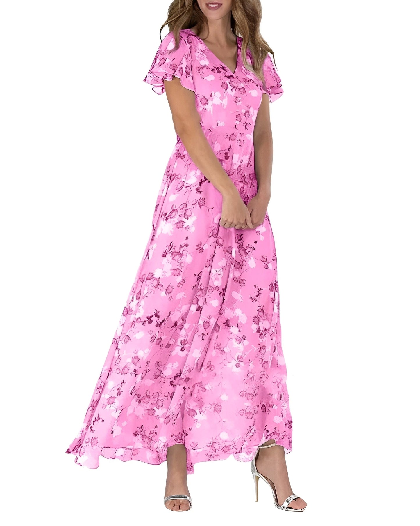 Leona – Sommerliches Maxikleid mit Blumen