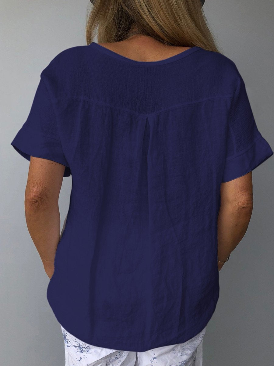 Elin – Legeres Baumwoll-Leinen Top