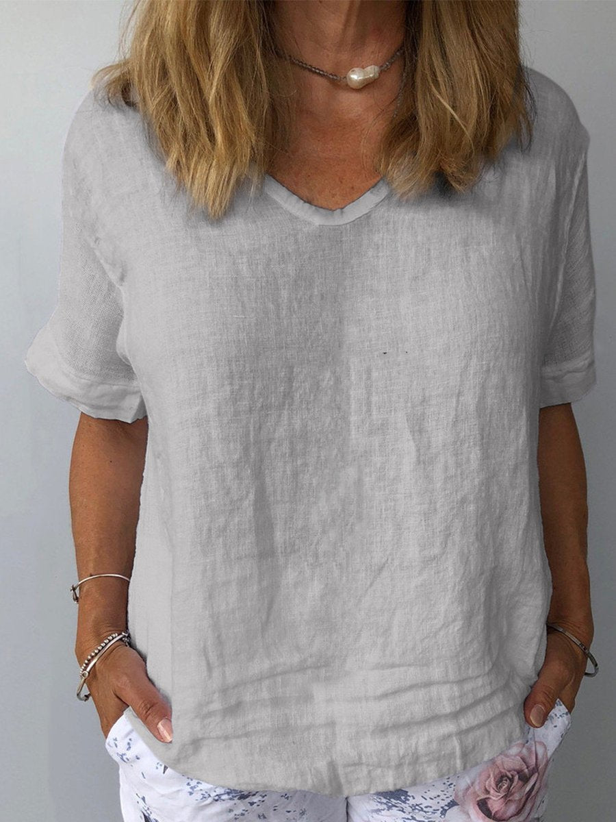 Elin – Legeres Baumwoll-Leinen Top