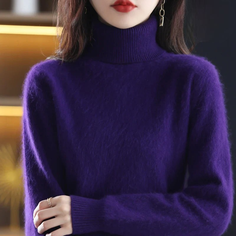 Letizia – Schicker Pullover mit hohem Kragen