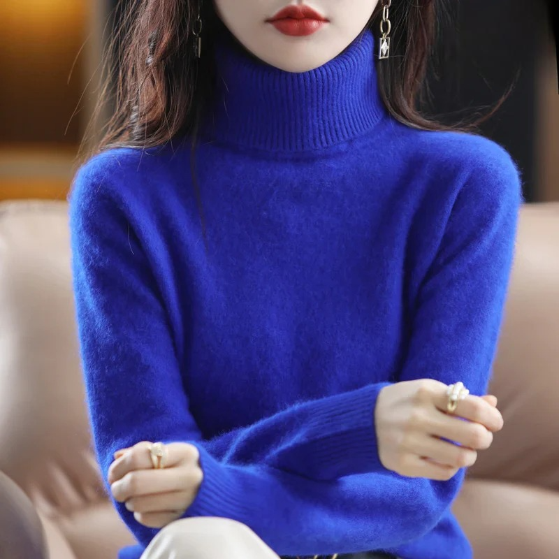 Letizia – Schicker Pullover mit hohem Kragen