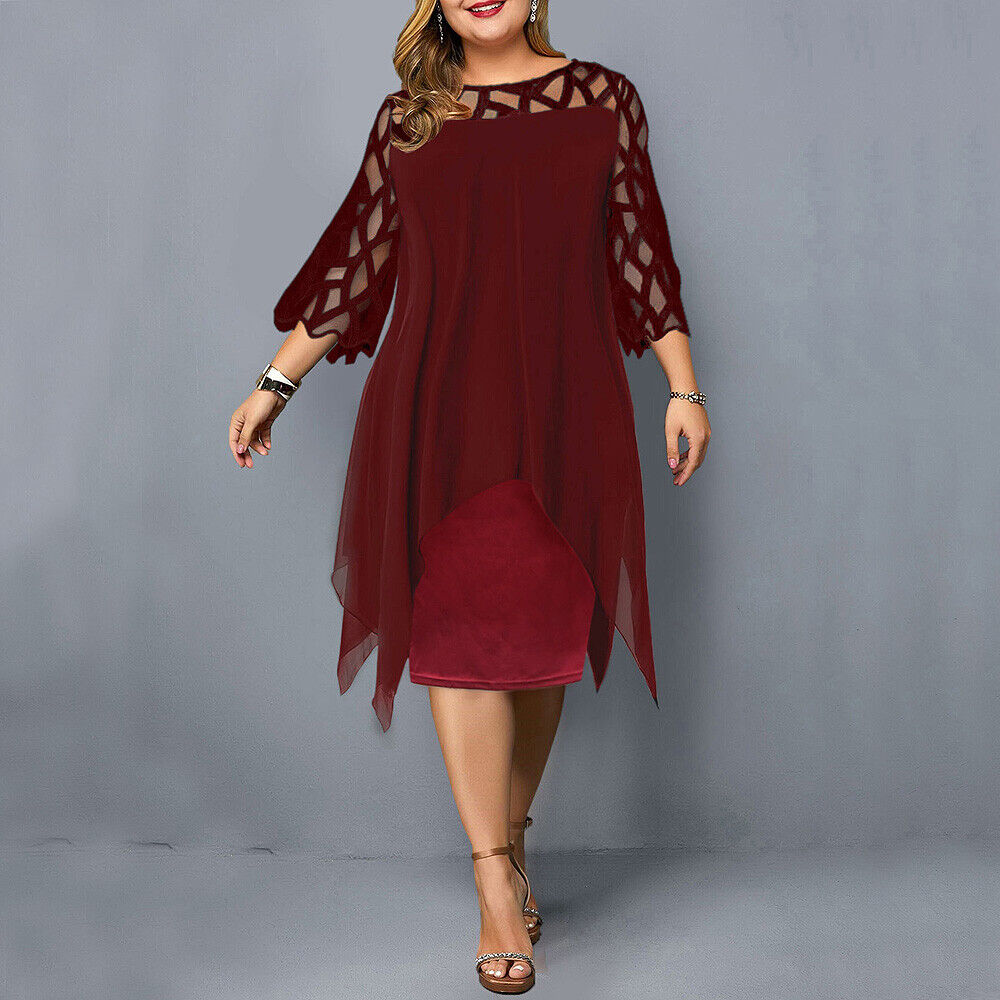Savanna - Chiffon-Damenkleid für große Größen