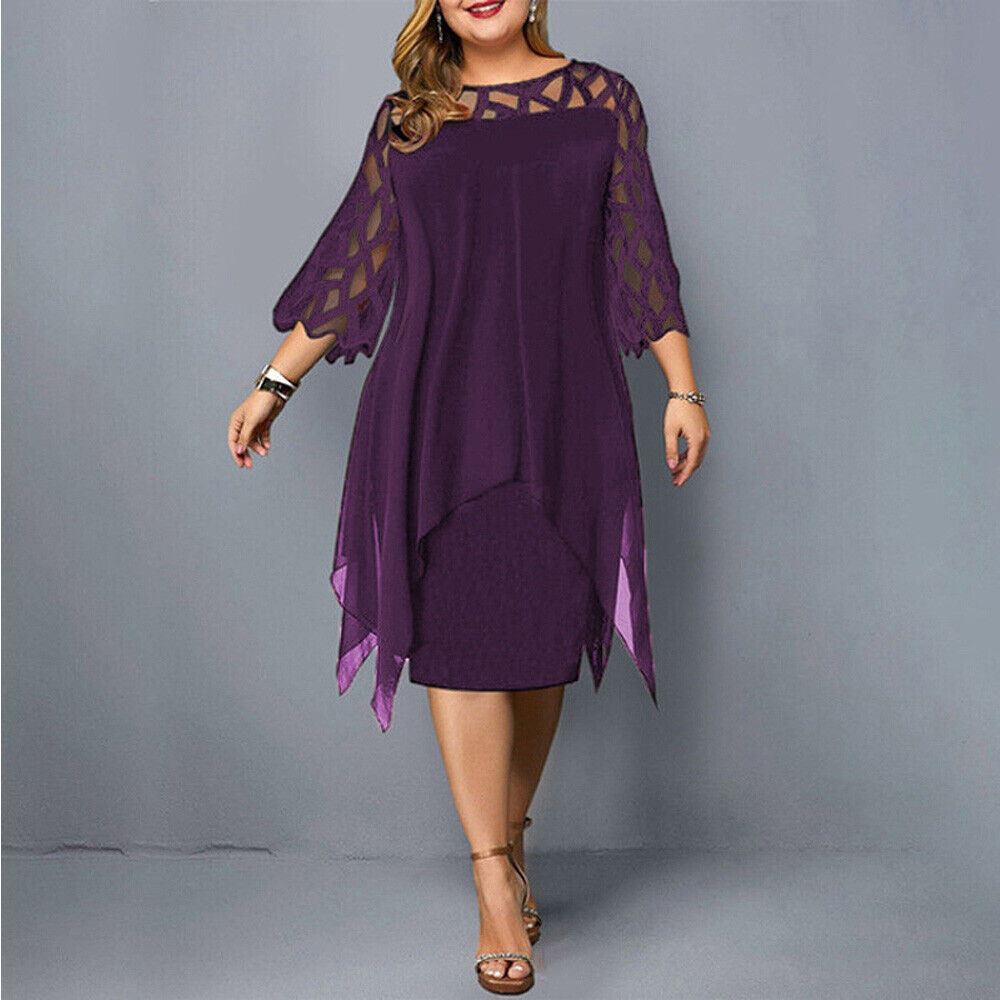 Savanna - Chiffon-Damenkleid für große Größen