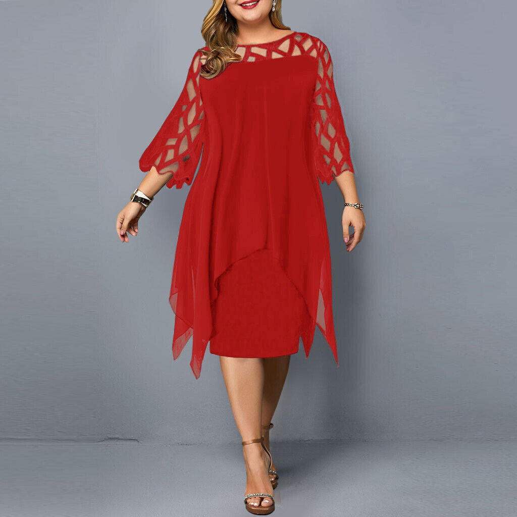 Savanna - Chiffon-Damenkleid für große Größen