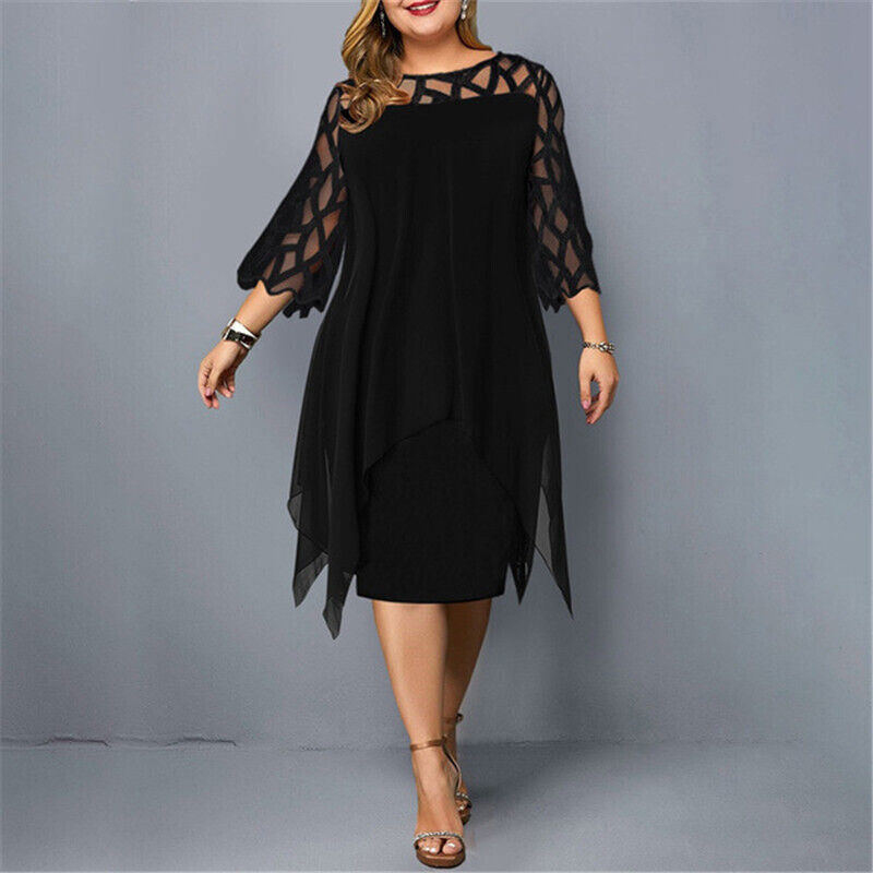 Savanna - Chiffon-Damenkleid für große Größen