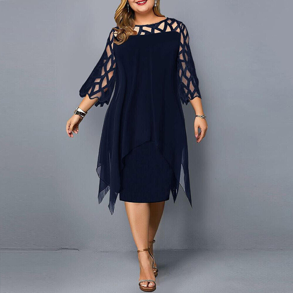 Savanna - Chiffon-Damenkleid für große Größen