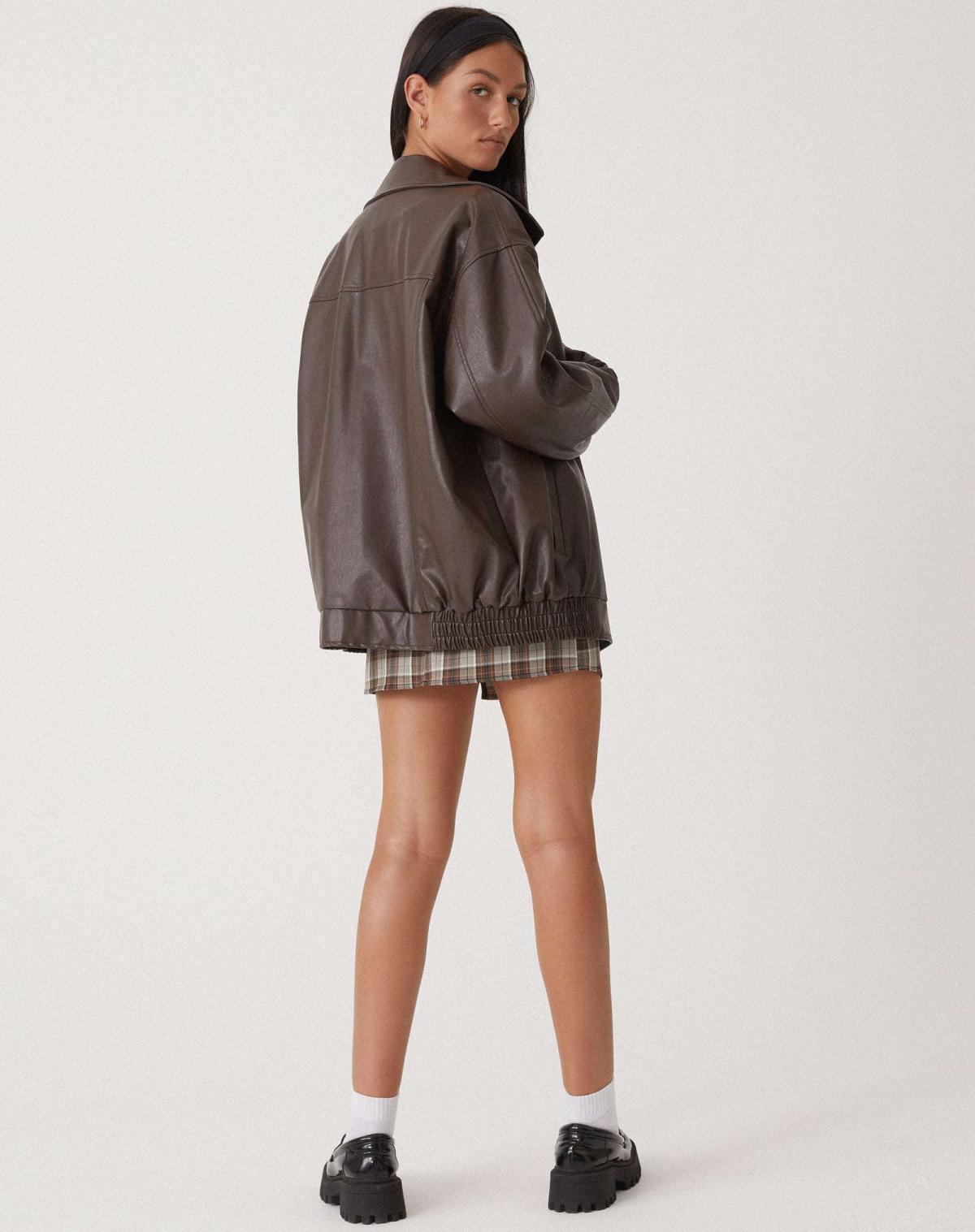 Ariane – Damen-Lederjacke im weiten Stil