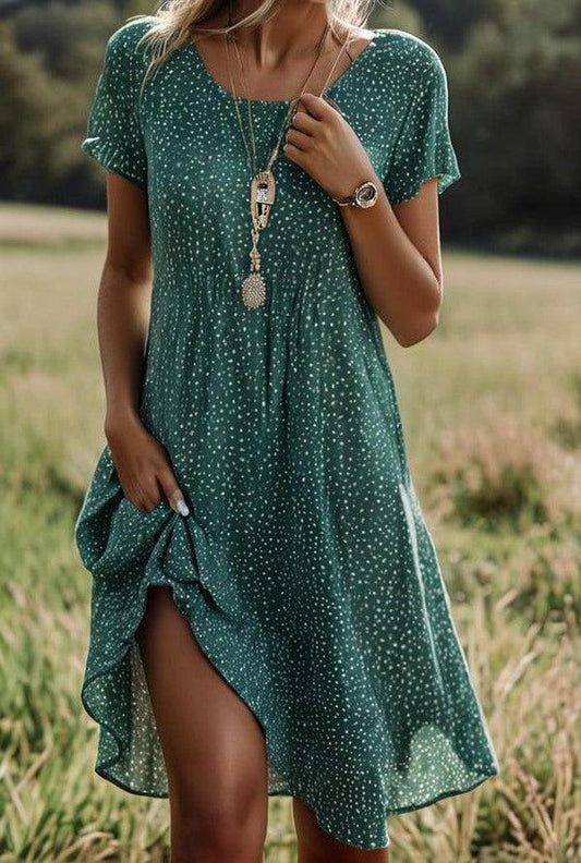 Imogen – Kurzes Punkt-Kleid