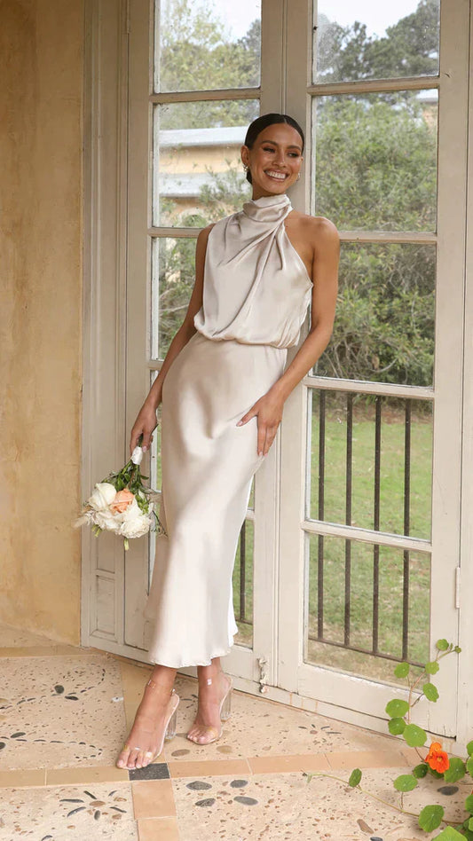 Nancy - Schimmerndes, langes Kleid für Damen