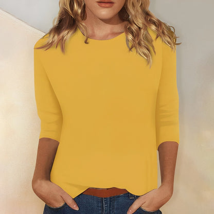 Louisa - Lässiges, einfaches Damen-Langarmshirt