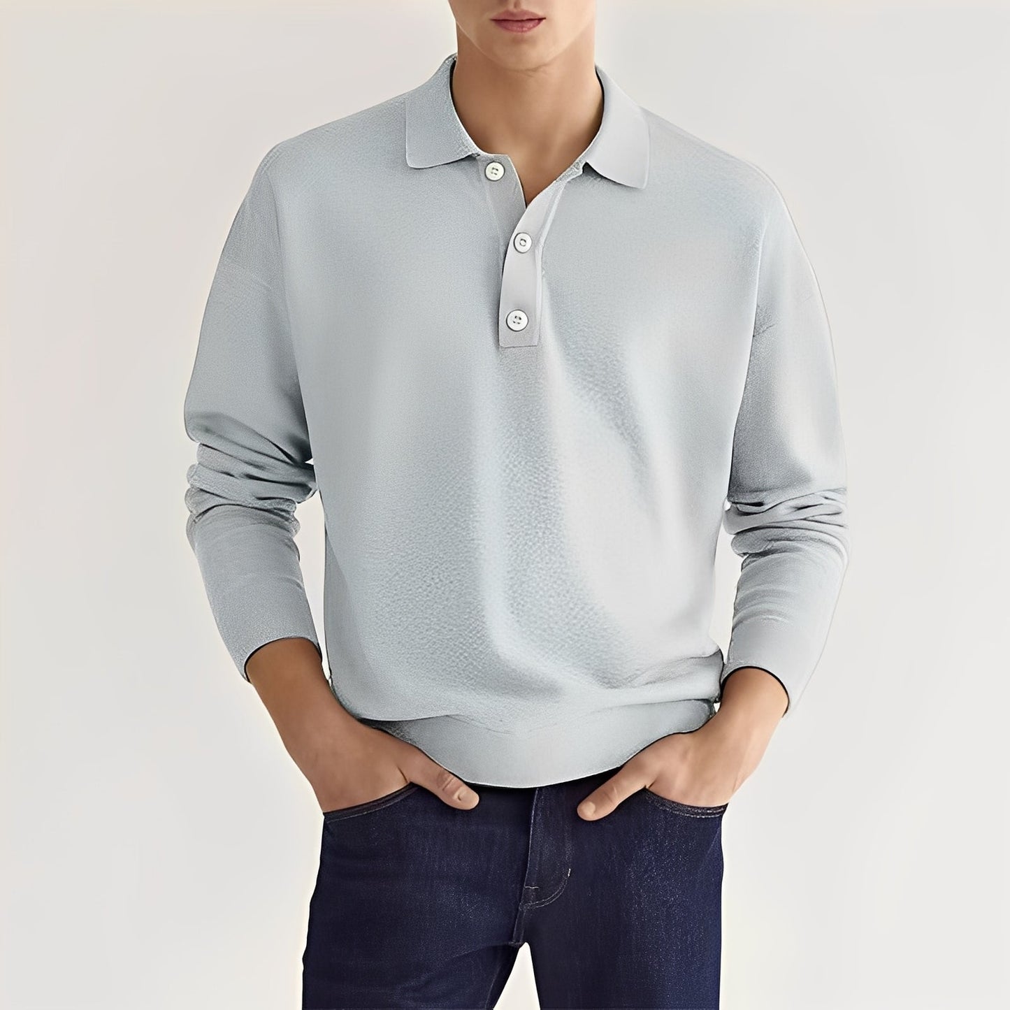 Zavier - Komfortables Langarm-Poloshirt für Herren