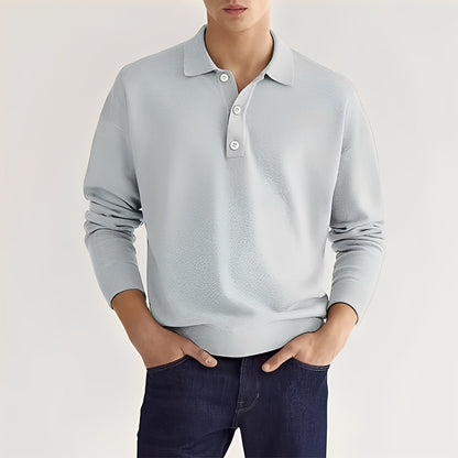 Zavier - Komfortables Langarm-Poloshirt für Herren