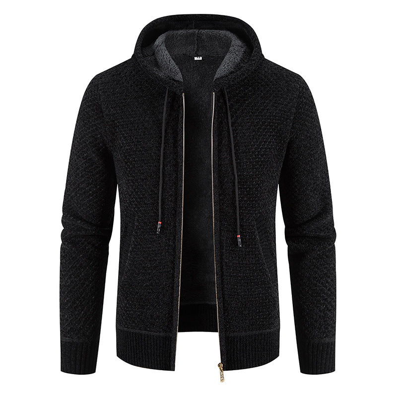 Roswell - Stylisher Herren-Cardigan mit Kapuze