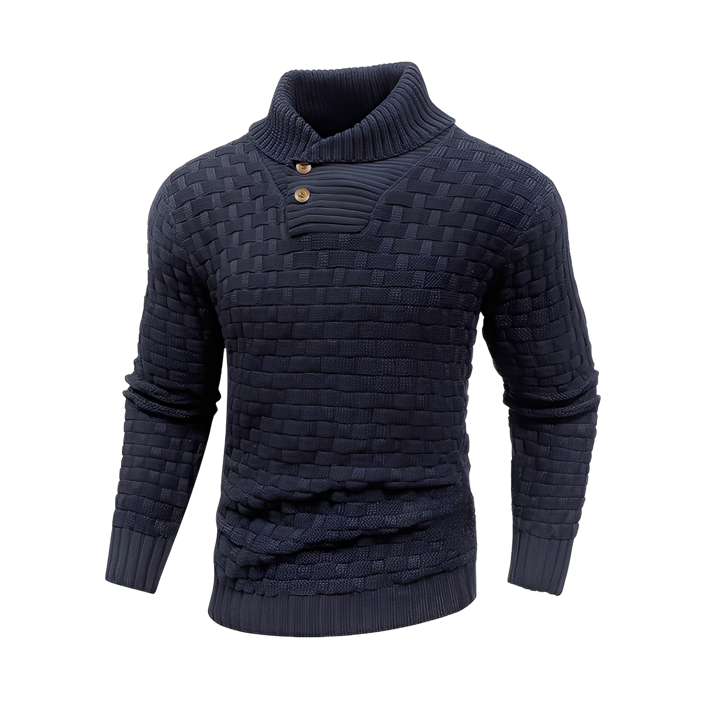 Branson - Bequemer Herrenpullover mit hohem Kragen