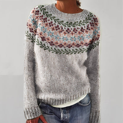 Heather - Klassischer Damenpulli mit Muster