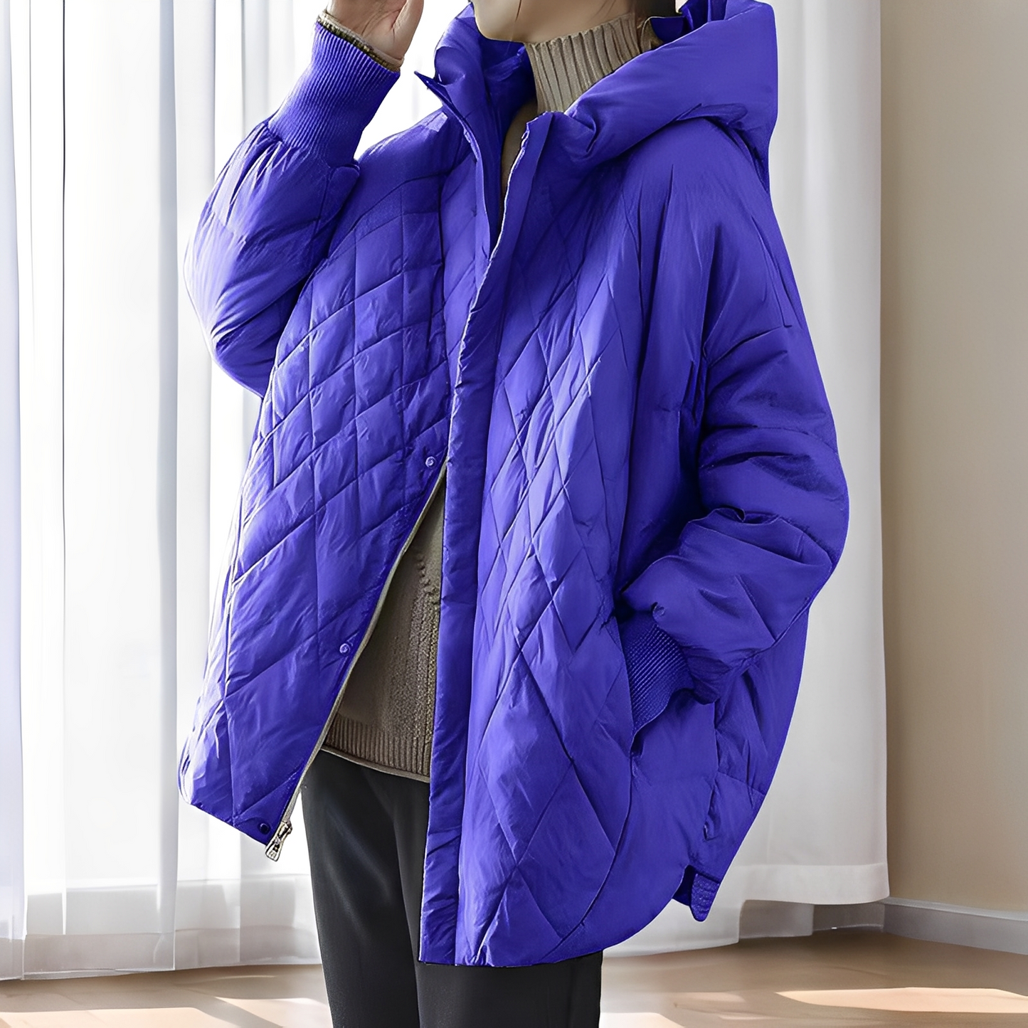 Abigail - Warme Winterjacke für Damen mit Daunen und Reißverschluss