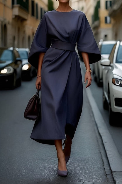 Elena - Schönes, lässiges Damenkleid mit Gürtel