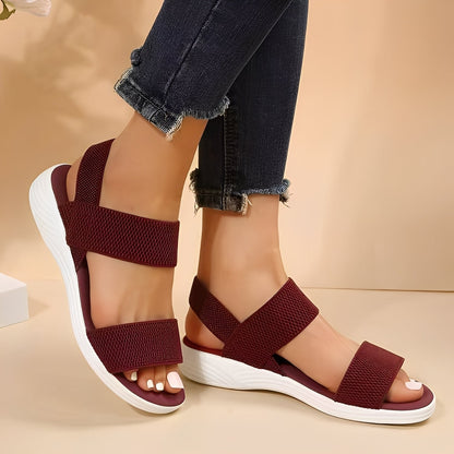 Jessika - Komfortable flache Damensandalen aus Flyknit