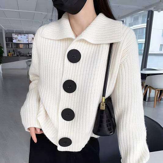 Alannah - Modische Damenjacke mit großen Knöpfen