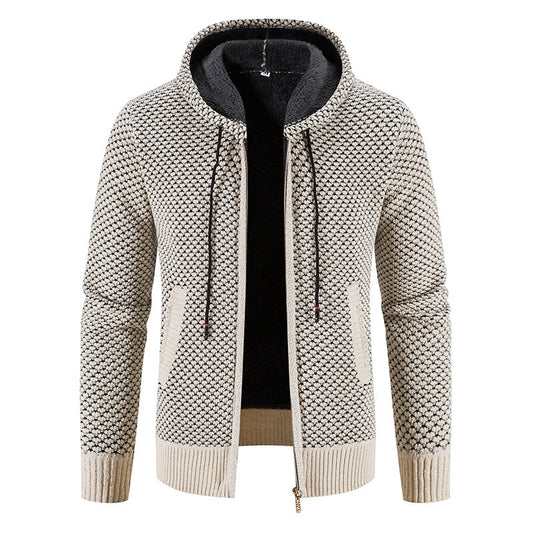 Roswell - Stylisher Herren-Cardigan mit Kapuze