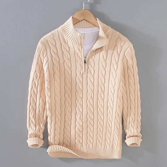 Benson - Komfortabler Herrenpullover aus Kaschmir mit Zipper