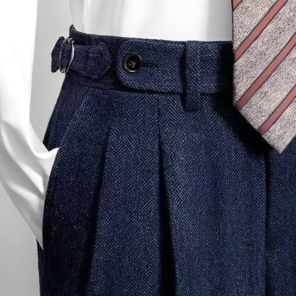 Osbert - Bequeme Tweed-Wollhose für Männer
