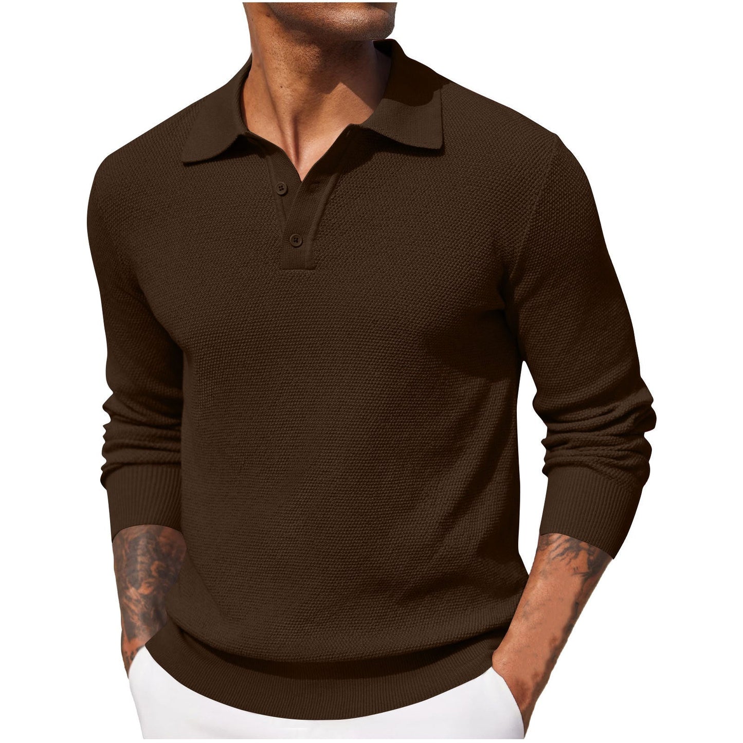 Harrison - Bequemes Langarmshirt für Herren