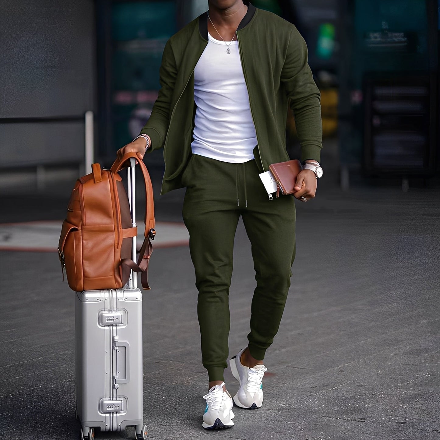 Dillon - Einfaches Herren-Set aus Jacke und Hose
